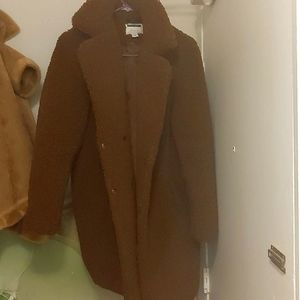 Noisy may long teddy coat